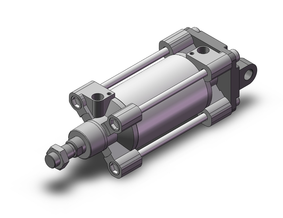 SMC C96SDD80-80C cylinder, tie rod, ISO TIE ROD CYLINDER