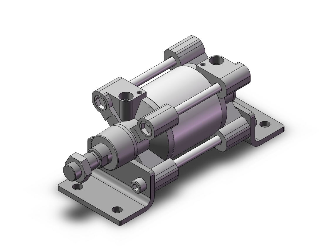 SMC C96SDL80-25C cylinder, tie rod, ISO TIE ROD CYLINDER