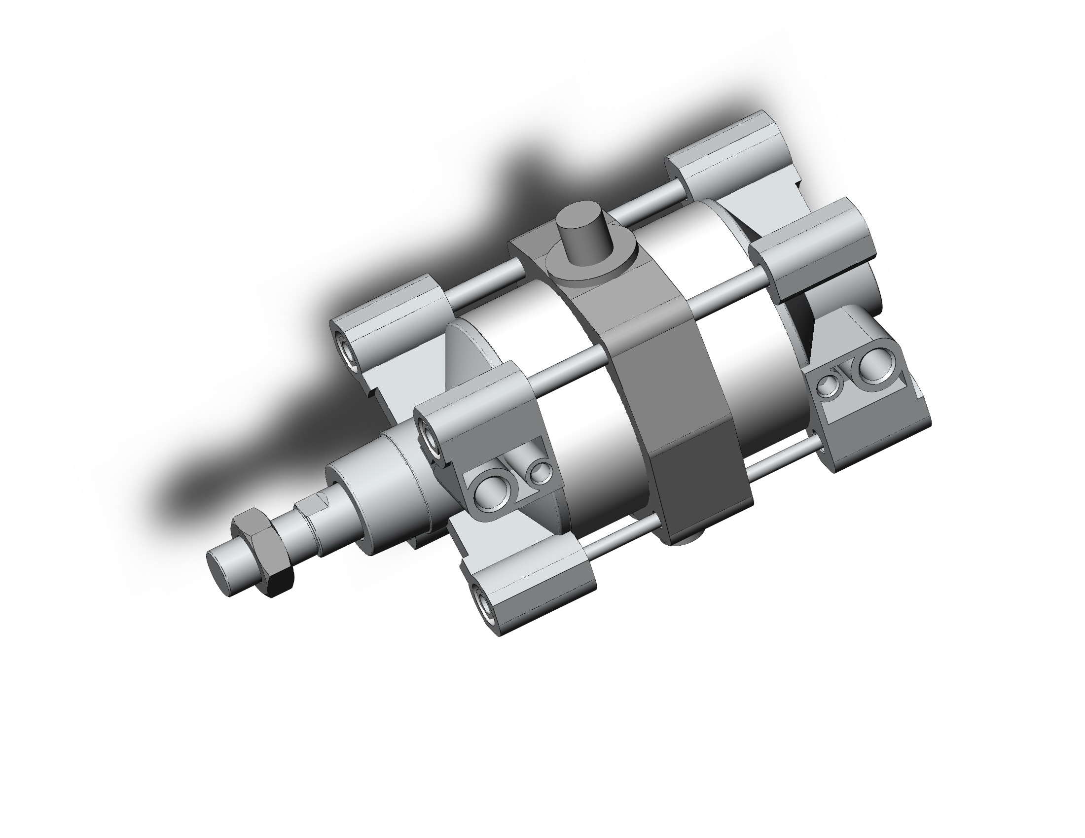 SMC C96SDT125-100 c(p)96 base cylinder, C95/C96 TIE-ROD CYLINDER