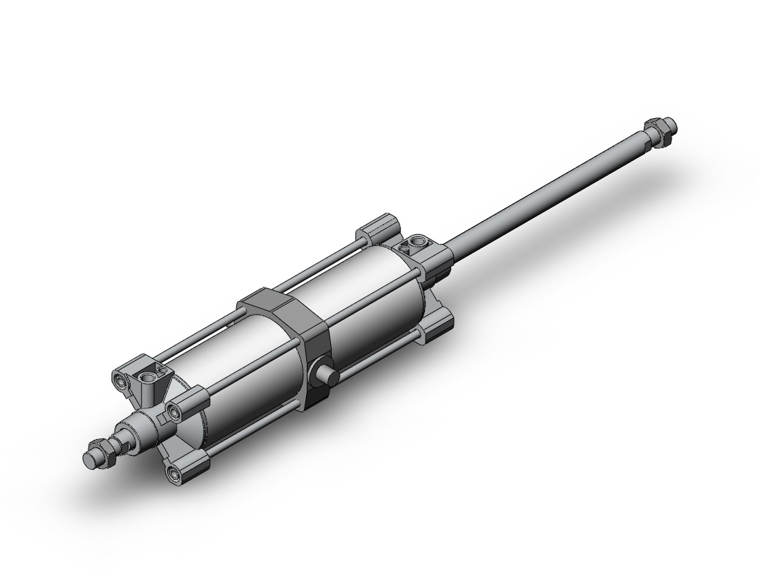 SMC C96SDT125-400W cylinder, tie rod, ISO TIE ROD CYLINDER