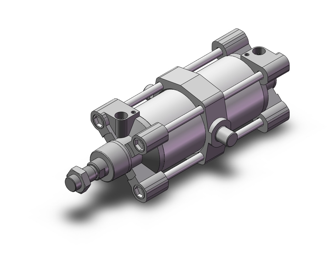 SMC C96SDT80-125C cylinder, tie rod, ISO TIE ROD CYLINDER