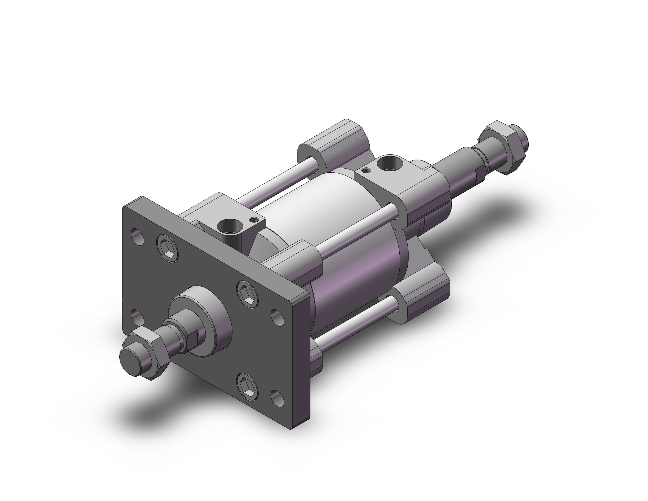 SMC C96SF80-25CW cylinder, tie rod, ISO TIE ROD CYLINDER