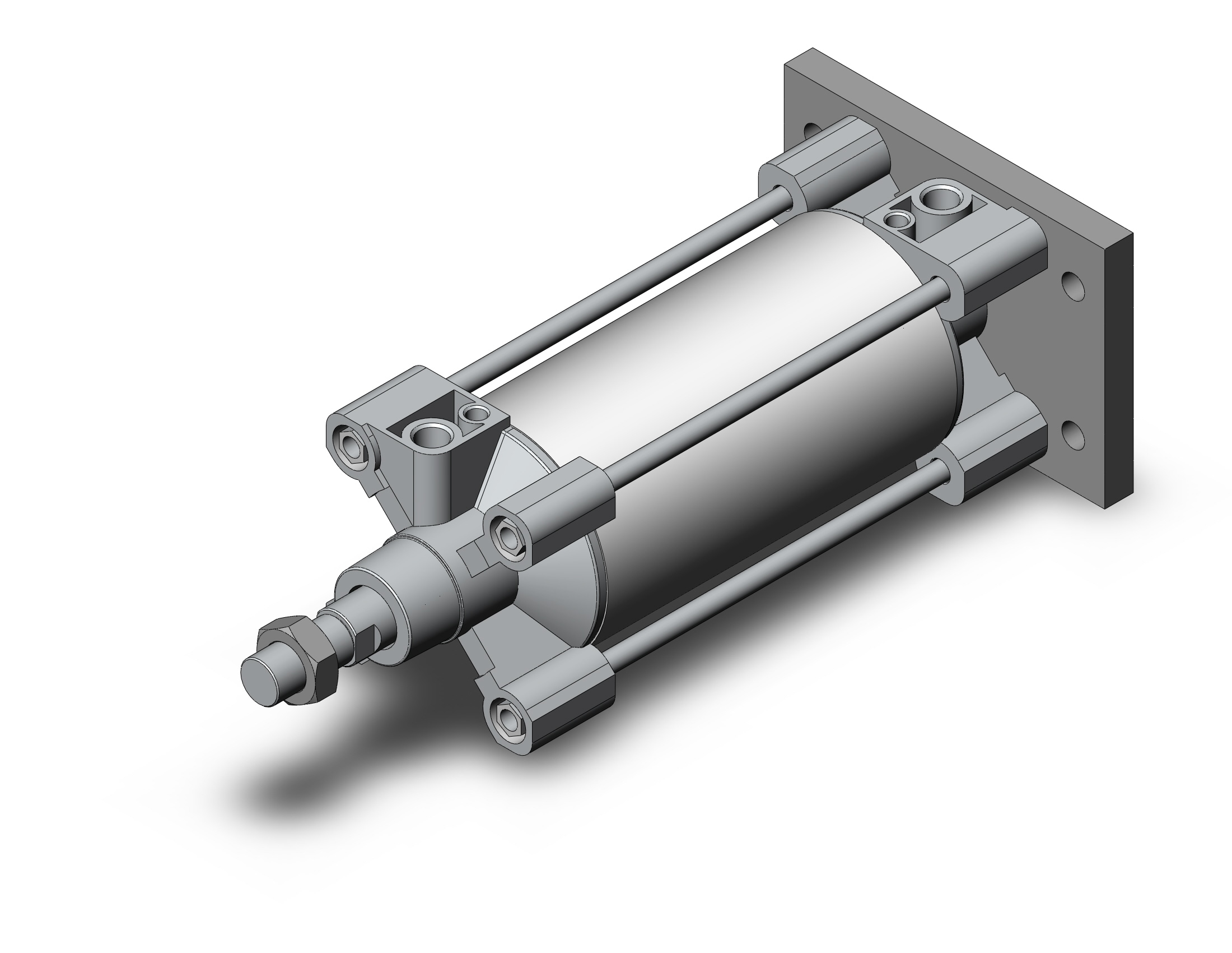 SMC C96SG125-200 cylinder, tie rod, ISO TIE ROD CYLINDER