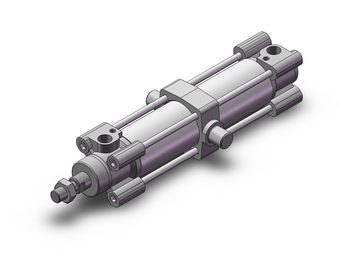 SMC C96ST40-125C cylinder, tie rod, ISO TIE ROD CYLINDER