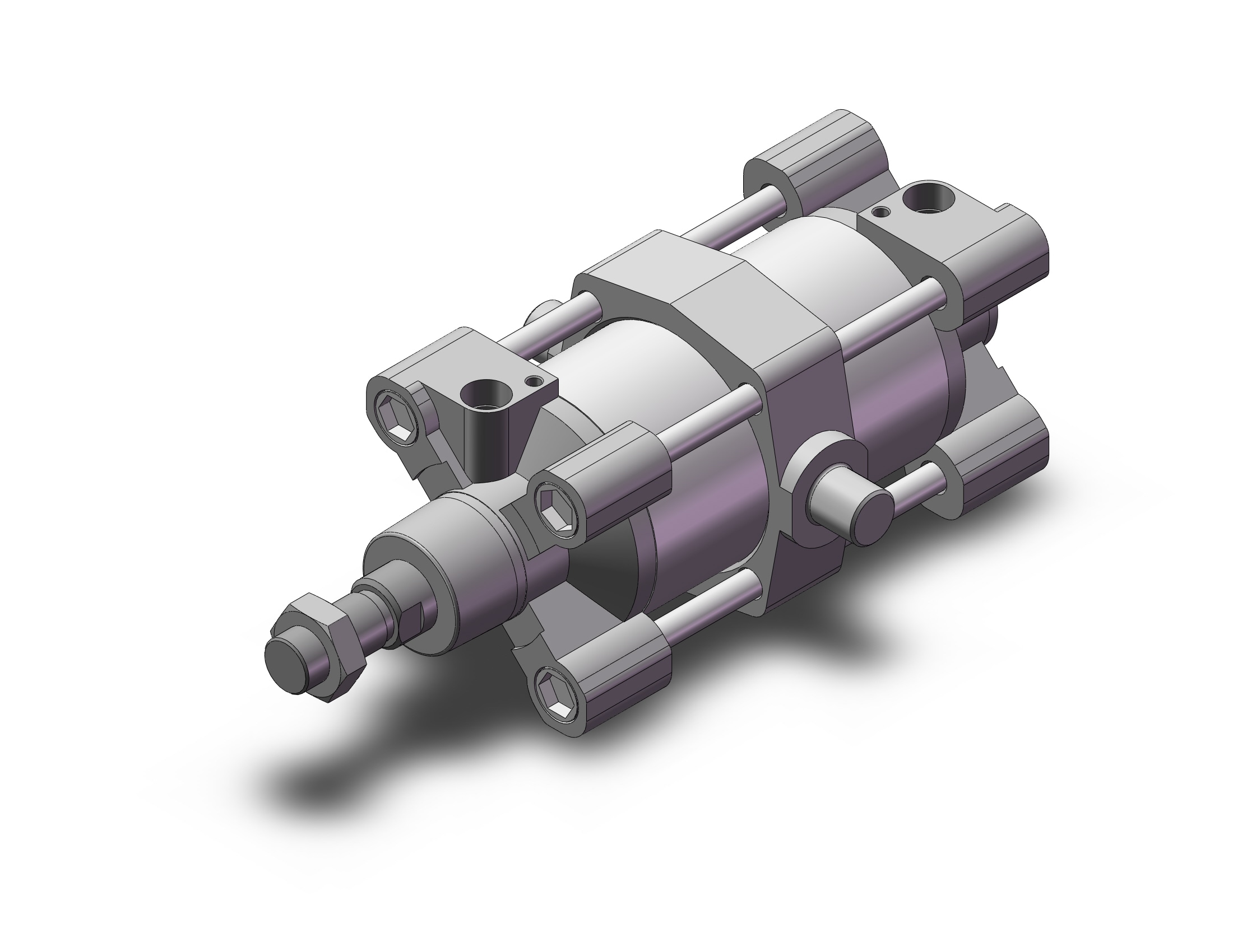 SMC C96ST80-80C cylinder, tie rod, ISO TIE ROD CYLINDER