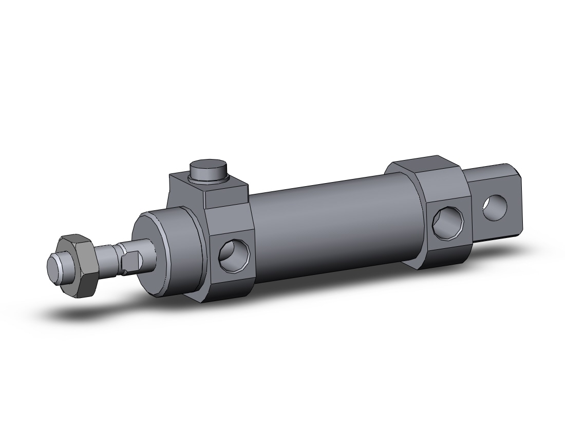 SMC CBM2E25-25-RN cylinder, air, ROUND BODY CYLINDER