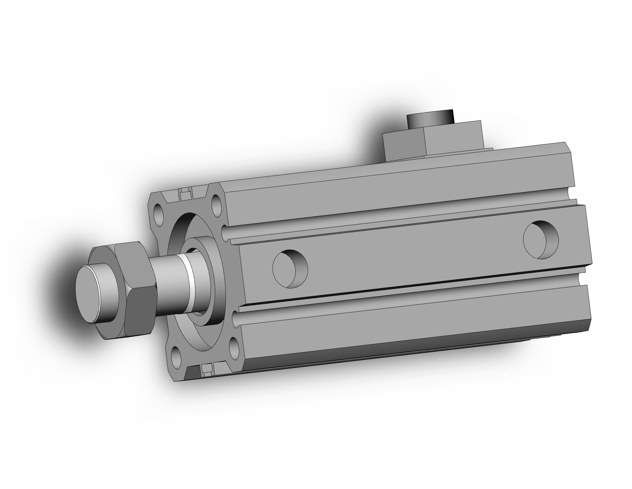 SMC CBQ2A32-25DCM-HN cyl, compact, locking, COMPACT CYLINDER