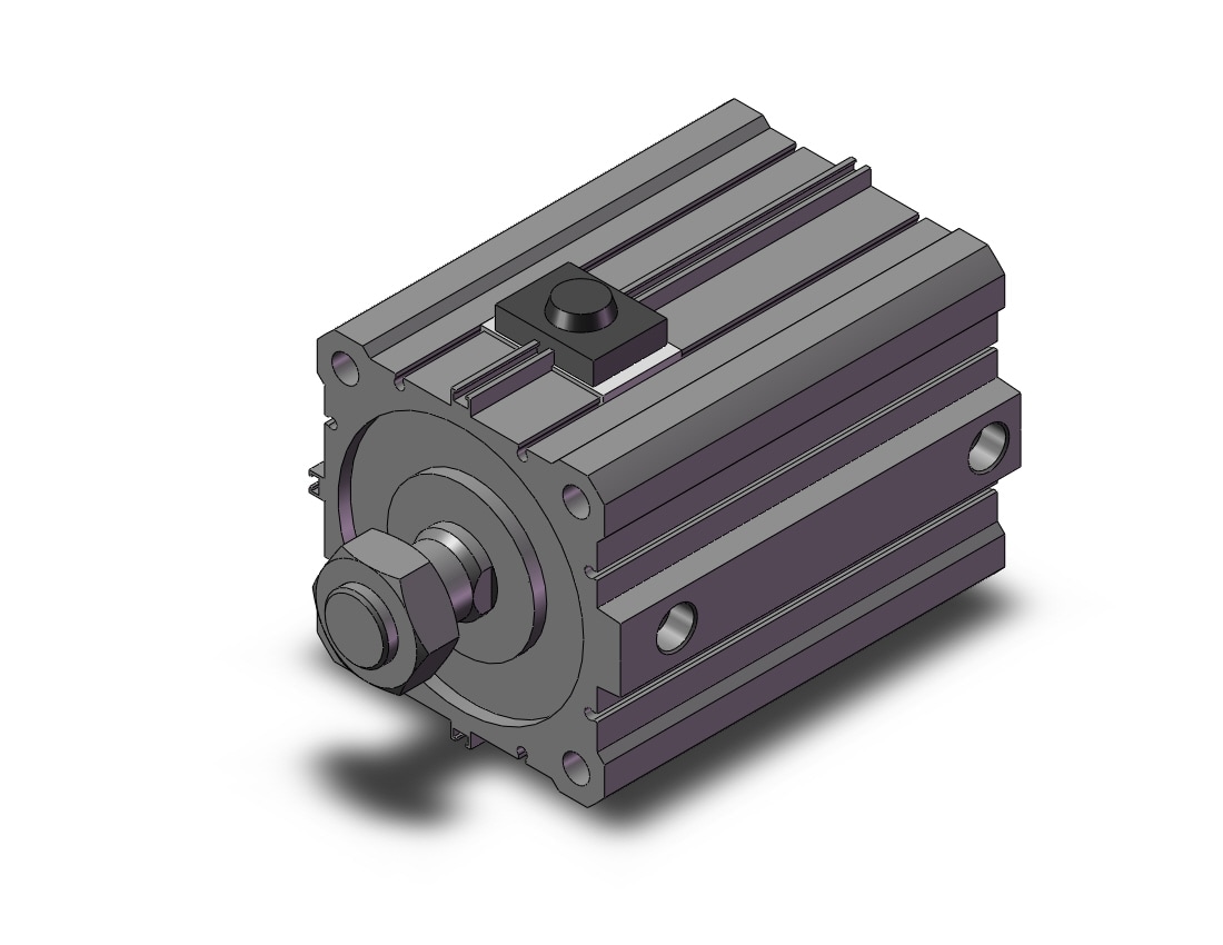 SMC CBQ2B100TF-50DCM-RN cyl, compact, locking, CBQ2 CYLINDER COMPACT LOCKING