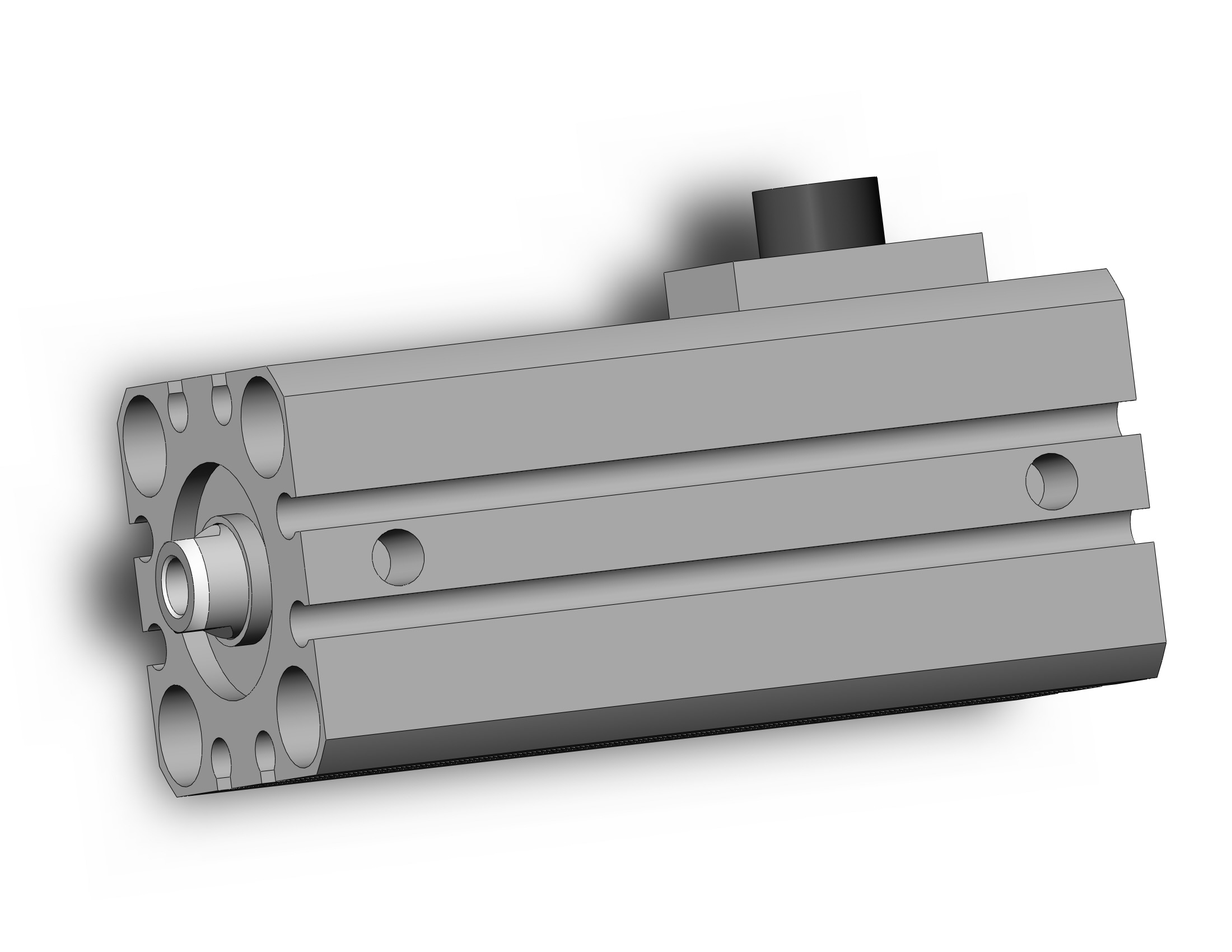 SMC CBQ2B20-20DC-HN cyl, compact, locking, CBQ2 CYLINDER COMPACT LOCKING***