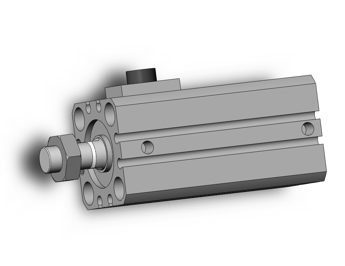 SMC CBQ2B25-25DCM-RN cyl, compact, locking, CBQ2 CYLINDER COMPACT LOCKING***