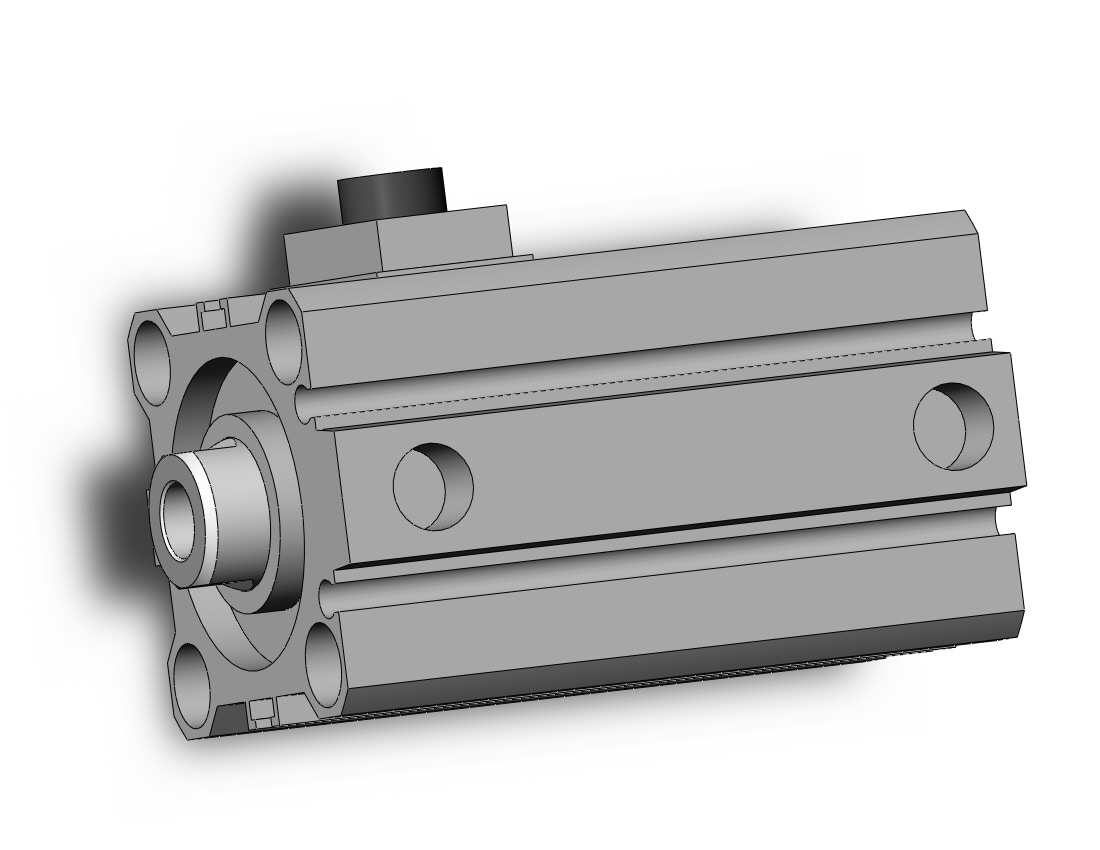 SMC CBQ2B32-20DC-RN cyl, compact, locking, CBQ2 CYLINDER COMPACT LOCKING