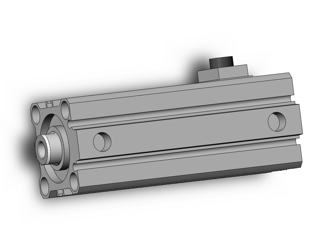 SMC CBQ2B32-50DC-HN cyl, compact, locking, CBQ2 CYLINDER COMPACT LOCKING