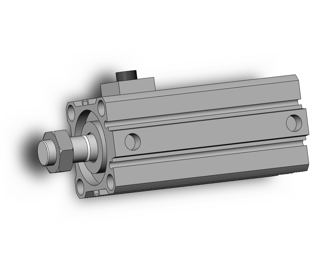 SMC CBQ2B40-50DCM-RN cyl, compact, locking, CBQ2 CYLINDER COMPACT LOCKING