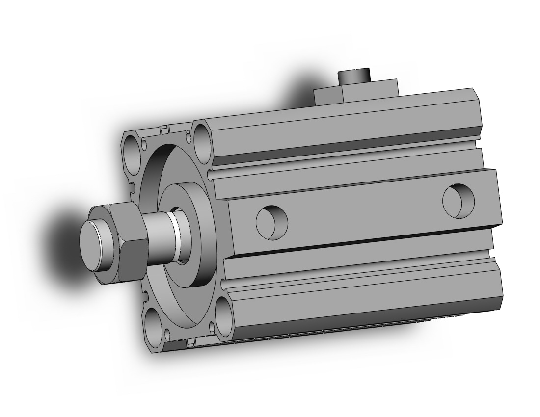 SMC CBQ2B63-25DCM-HN cyl, compact, locking, CBQ2 CYLINDER COMPACT LOCKING