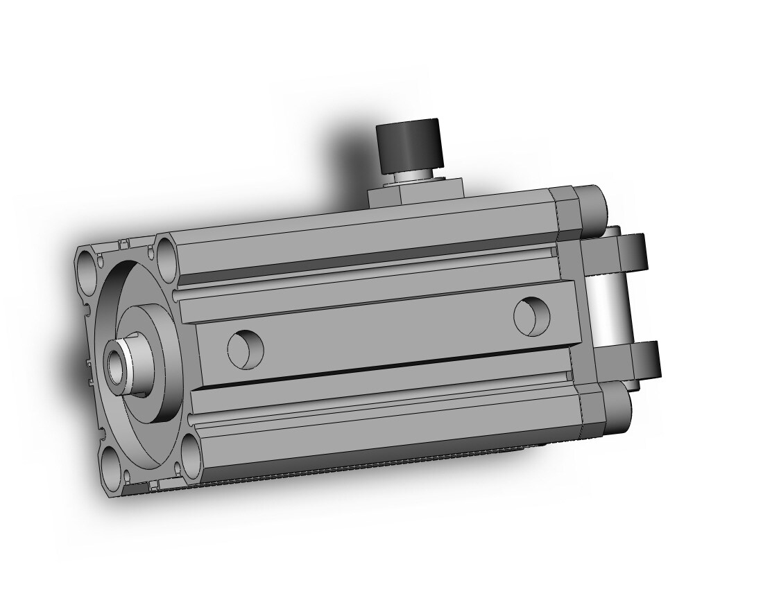 SMC CBQ2D63-50DC-HL cyl, compact, locking, CBQ2 CYLINDER COMPACT LOCKING