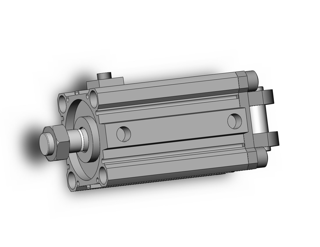 SMC CBQ2D63-50DCM-RN cyl, compact, locking, CBQ2 CYLINDER COMPACT LOCKING