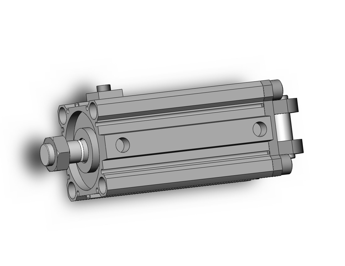 SMC CBQ2D63-75DCM-RN cyl, compact, locking, CBQ2 CYLINDER COMPACT LOCKING