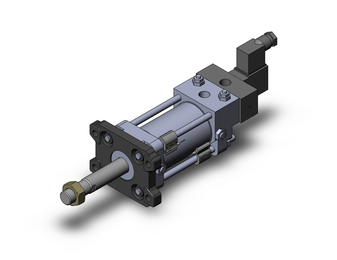 SMC CDV3FN50-50-M9BL-1D-B cyl, w/ valve, TIE ROD CYLINDER W/VALVE