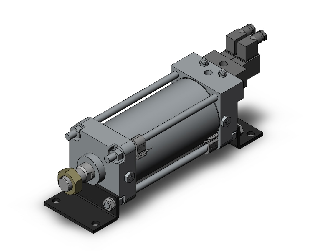 SMC CDV3LN100-150-M9BL-5WD air cylinder w/ valve, TIE ROD CYLINDER W/VALVE