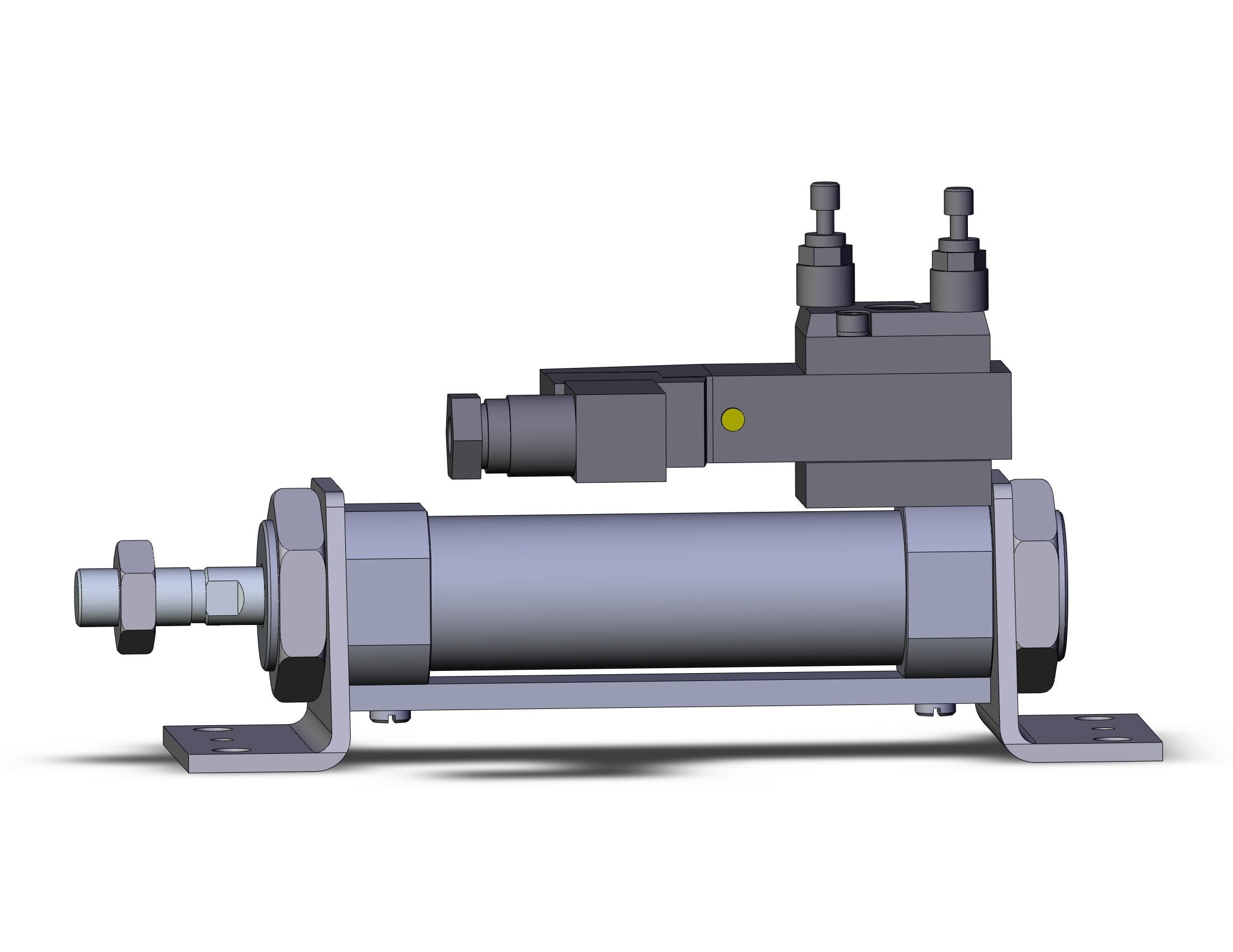 SMC CDVM5L25-50-15DZ cyl w/valve, sw capable, CVM BAND CYL W/VALVE