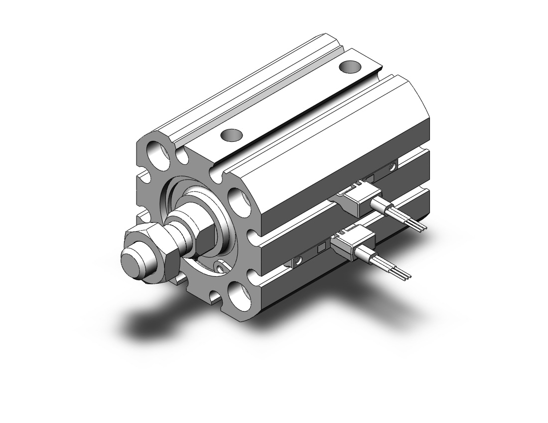 SMC CD55B25-15M-M9PVZ cyl, compact, iso, auto sw capable, ISO COMPACT CYLINDER