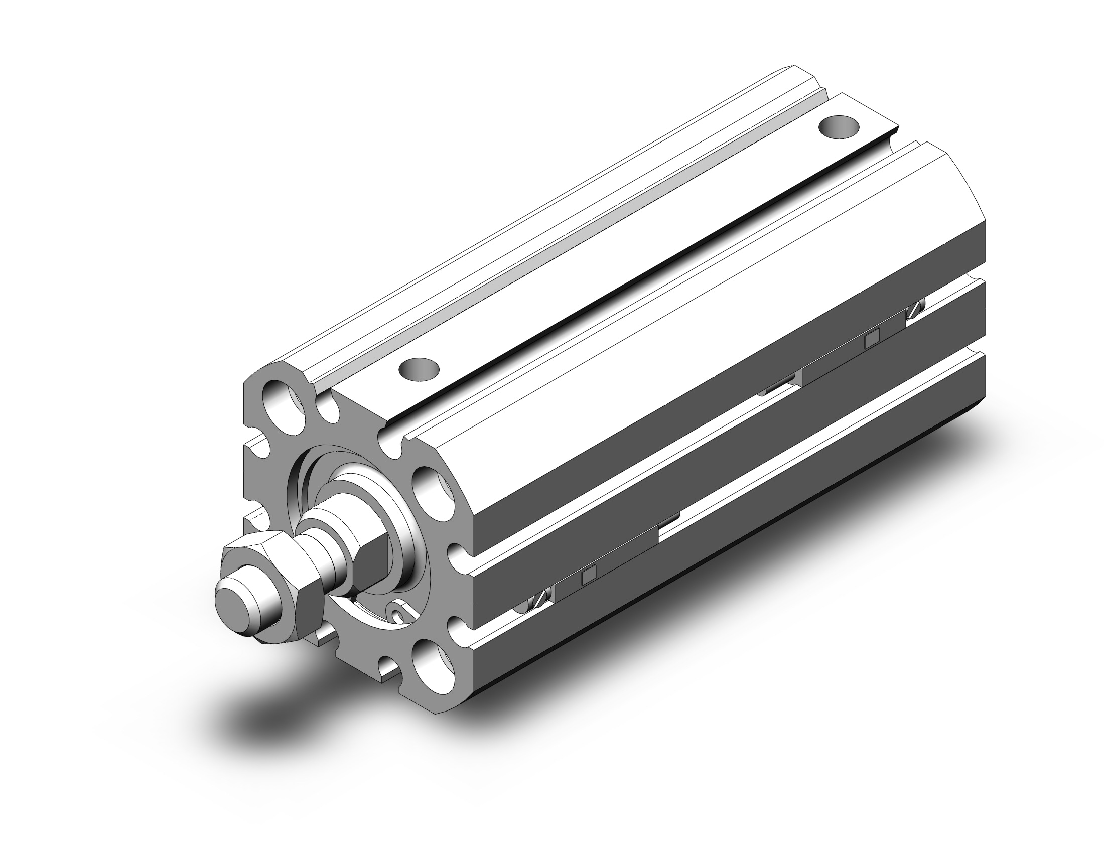 SMC CD55B25-50M-A93 cyl, compact, iso, auto sw capable, ISO COMPACT CYLINDER