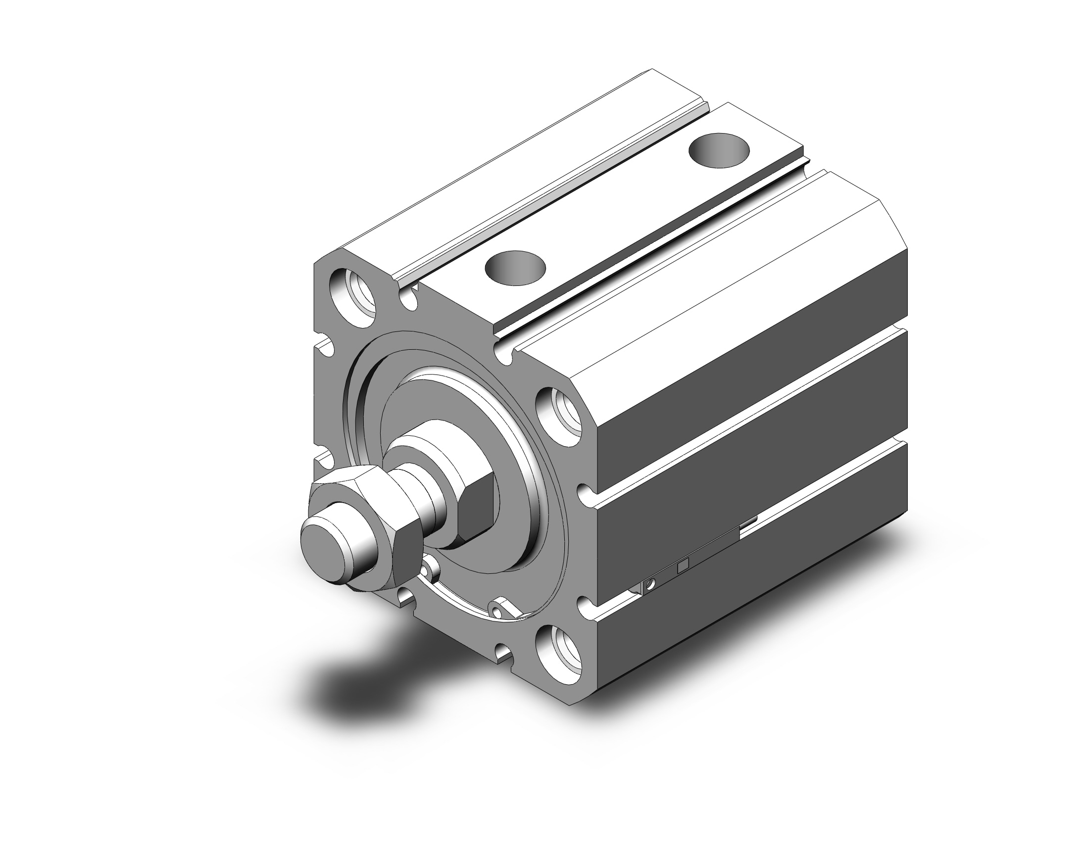 SMC CD55B50-25M-M9BS cyl, compact, iso, auto sw capable, ISO COMPACT CYLINDER