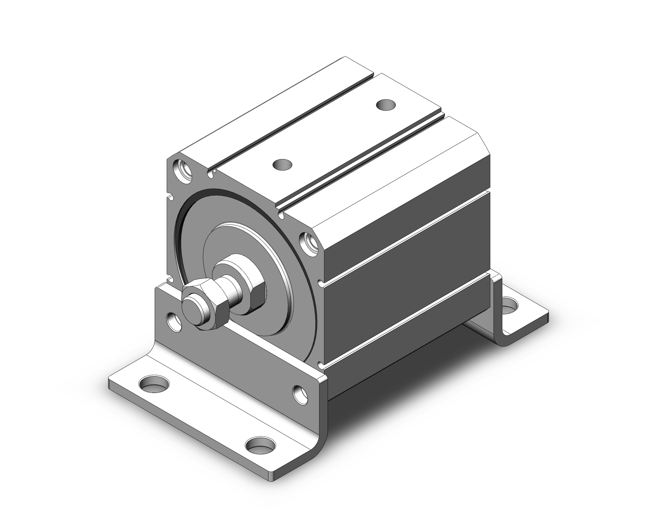 SMC CD55L100-50M cyl, compact, iso, auto sw capable, ISO COMPACT CYLINDER