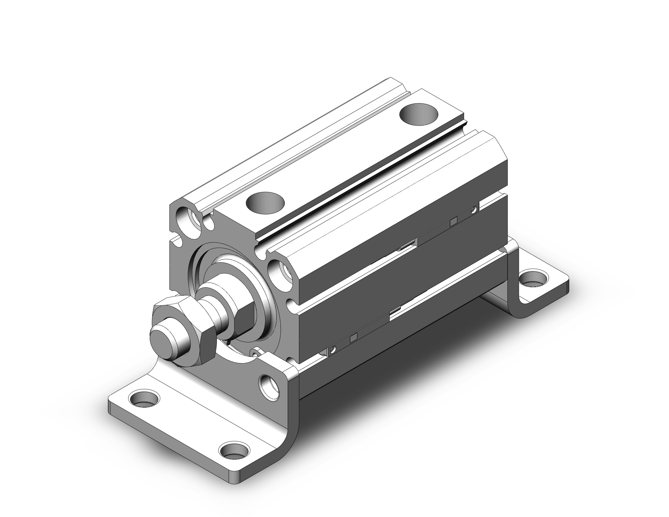 SMC CD55L32-30M-M9N cyl, compact, iso, auto sw capable, ISO COMPACT CYLINDER