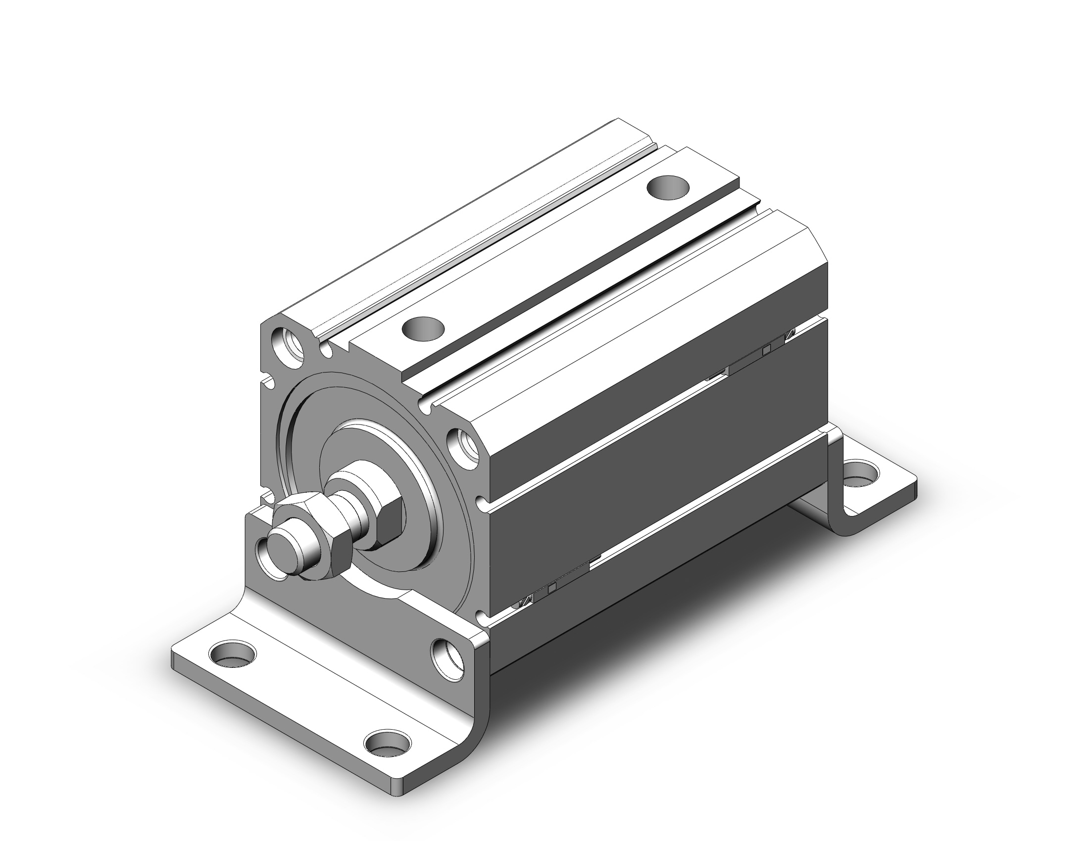 SMC CD55L63-60M-A90 cyl, compact, iso, auto sw capable, ISO COMPACT CYLINDER