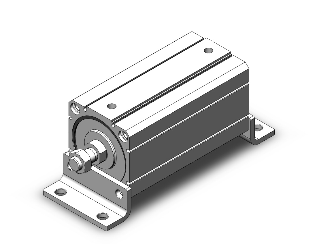 SMC CD55L80-125M cyl, compact, iso, auto sw capable, ISO COMPACT CYLINDER