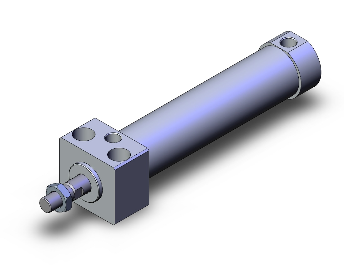 SMC CD76RAF32-100-B cylinder, air, direct mount, ISO ROUND BODY CYLINDER, C75, C76