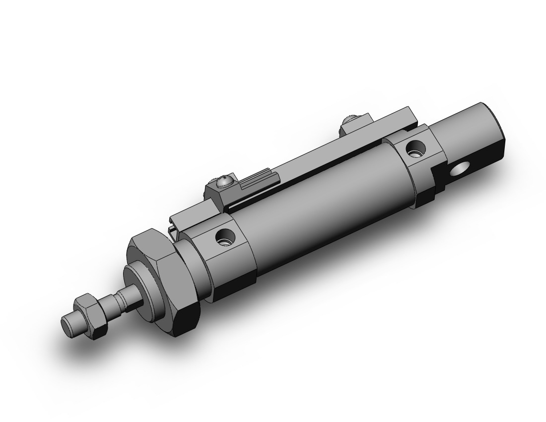 SMC CD85N16-10S-A cylinder, iso, dbl acting, ISO ROUND BODY CYLINDER, C82, C85