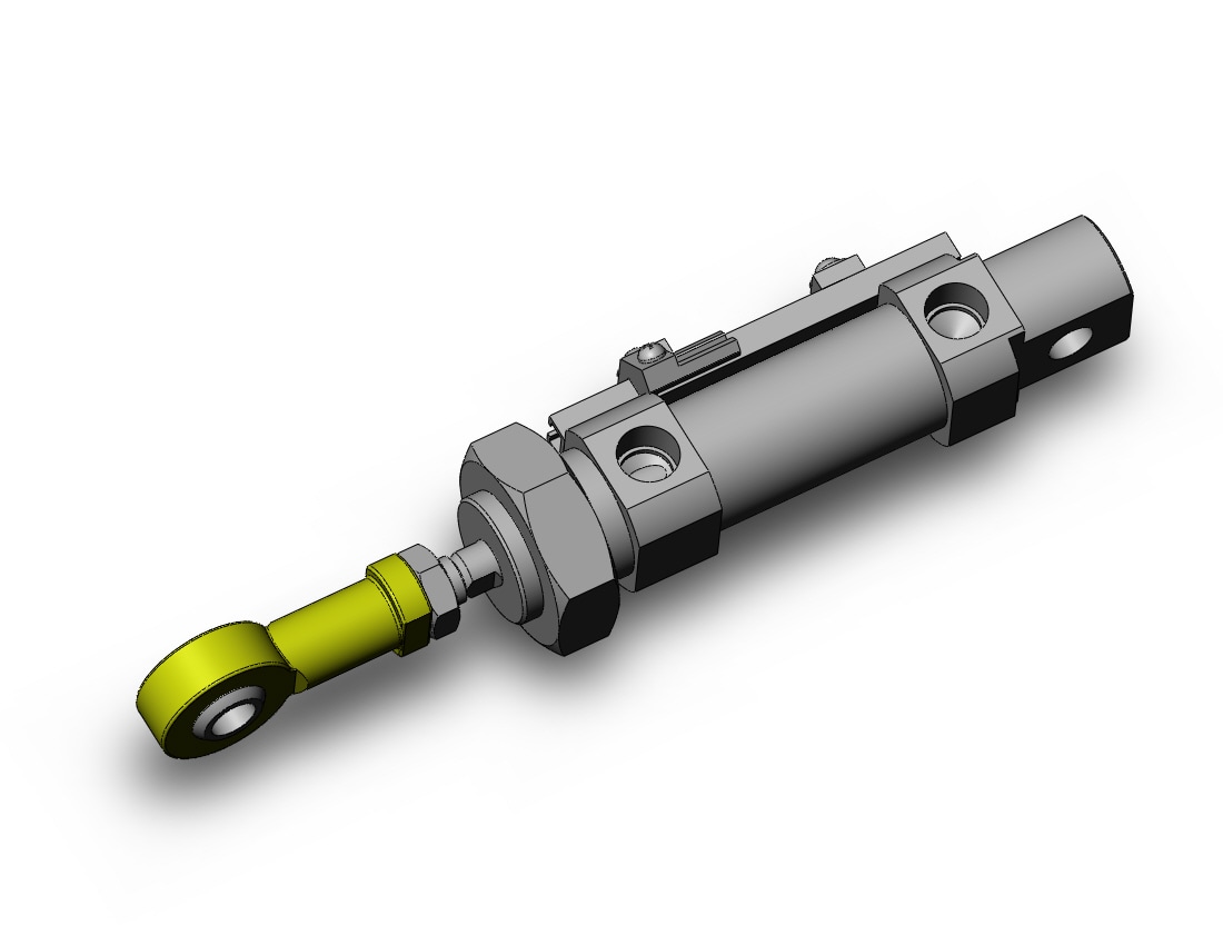 SMC CD85N20-10SV-A cylinder, iso, dbl acting, ISO ROUND BODY CYLINDER, C82, C85