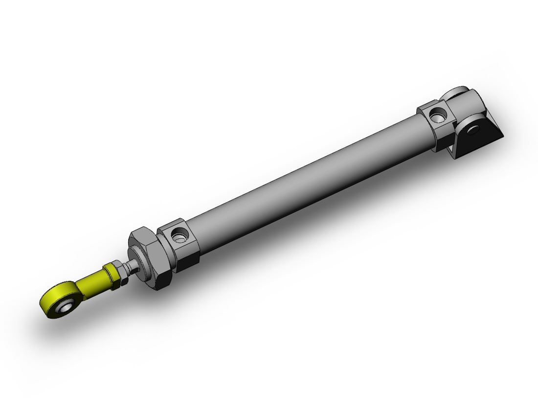 SMC CD85N20-125NV-B cylinder, iso, dbl acting, ISO ROUND BODY CYLINDER, C82, C85