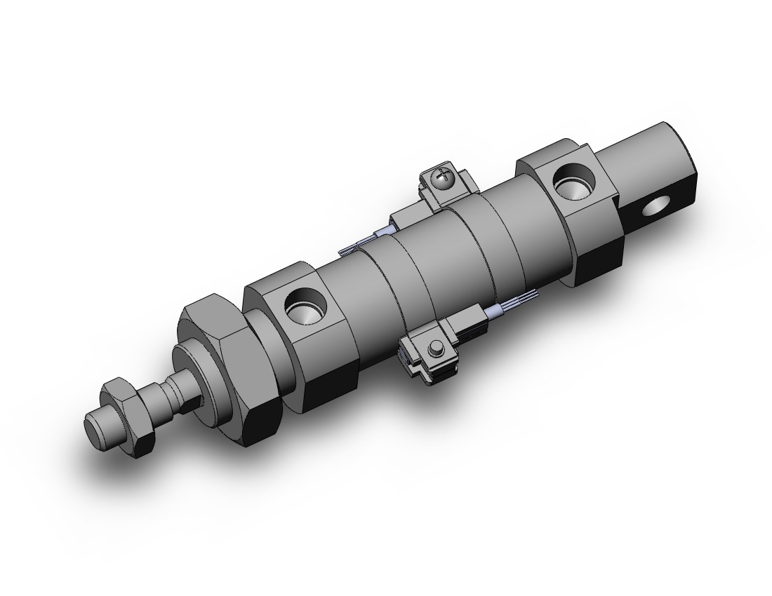 SMC CD85N25-25-B-M9PSDPC cylinder, iso, dbl acting, ISO ROUND BODY CYLINDER, C82, C85