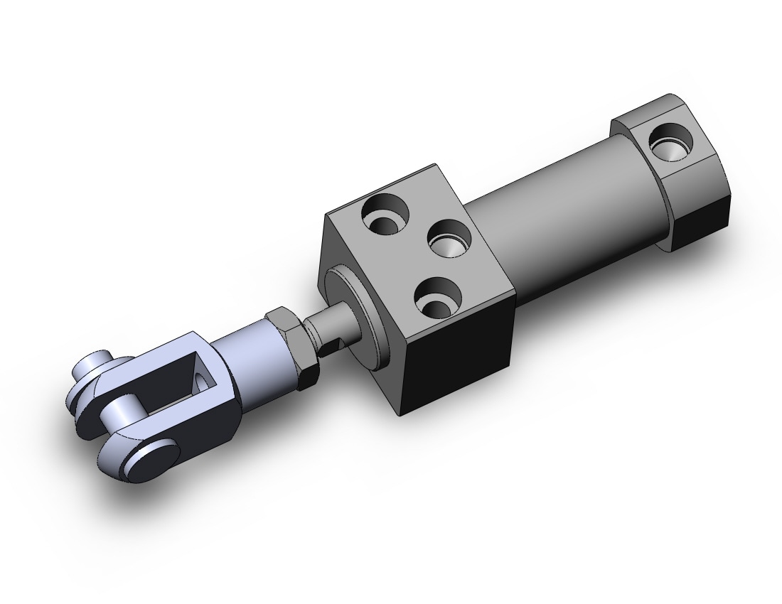 SMC CD85RAF25-10W-B cylinder, iso, dbl acting, ISO ROUND BODY CYLINDER, C82, C85