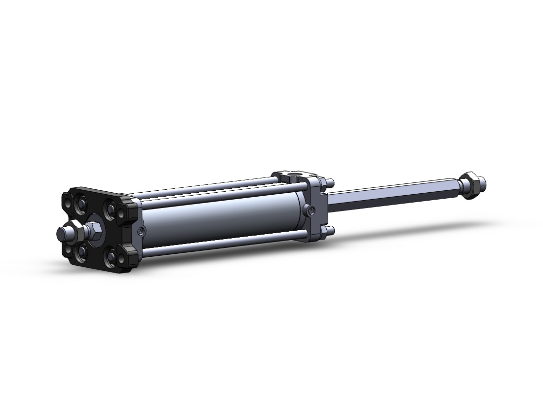 SMC CDA2KWF40-150 cyl, tie rod, non rot, dbl rod, CA1/CA2 TIE-ROD CYLINDER