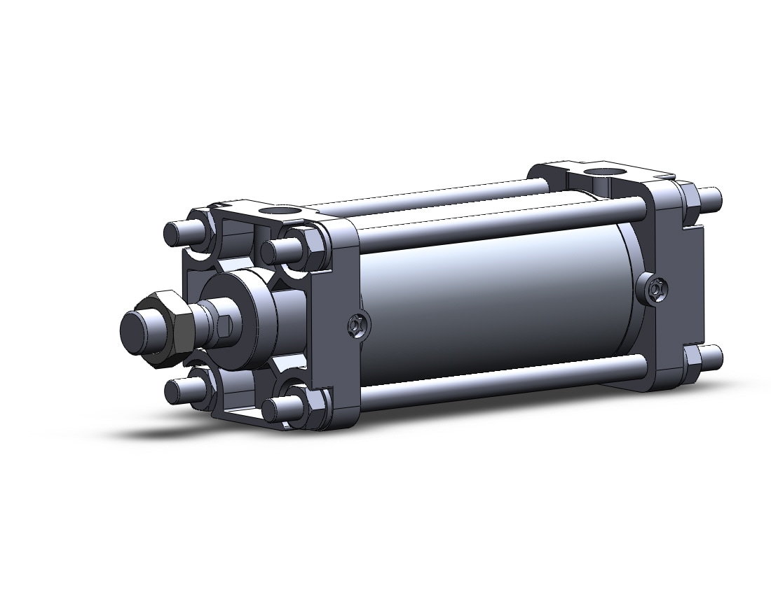 SMC CDBA2B63TF-100-HL cyl, tie rod, locking, CBA1/CBA2 TIE-ROD CYL END LOCK