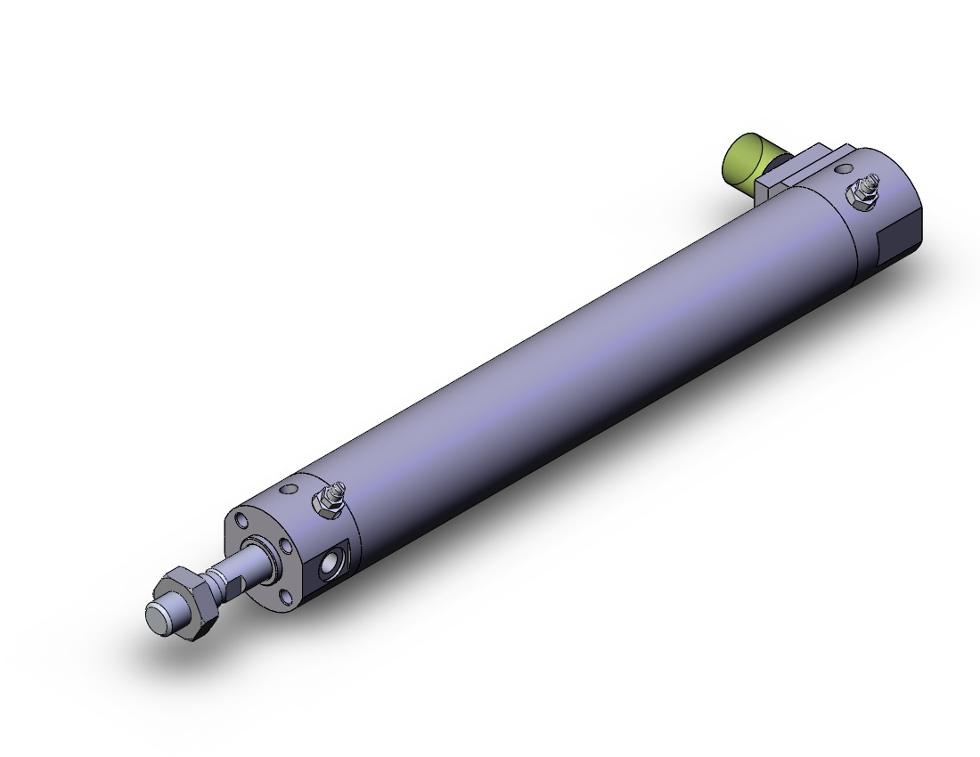 SMC CDBG1BA25-150-HL cyl, end lock, auto-sw, CBG1 END LOCK CYLINDER