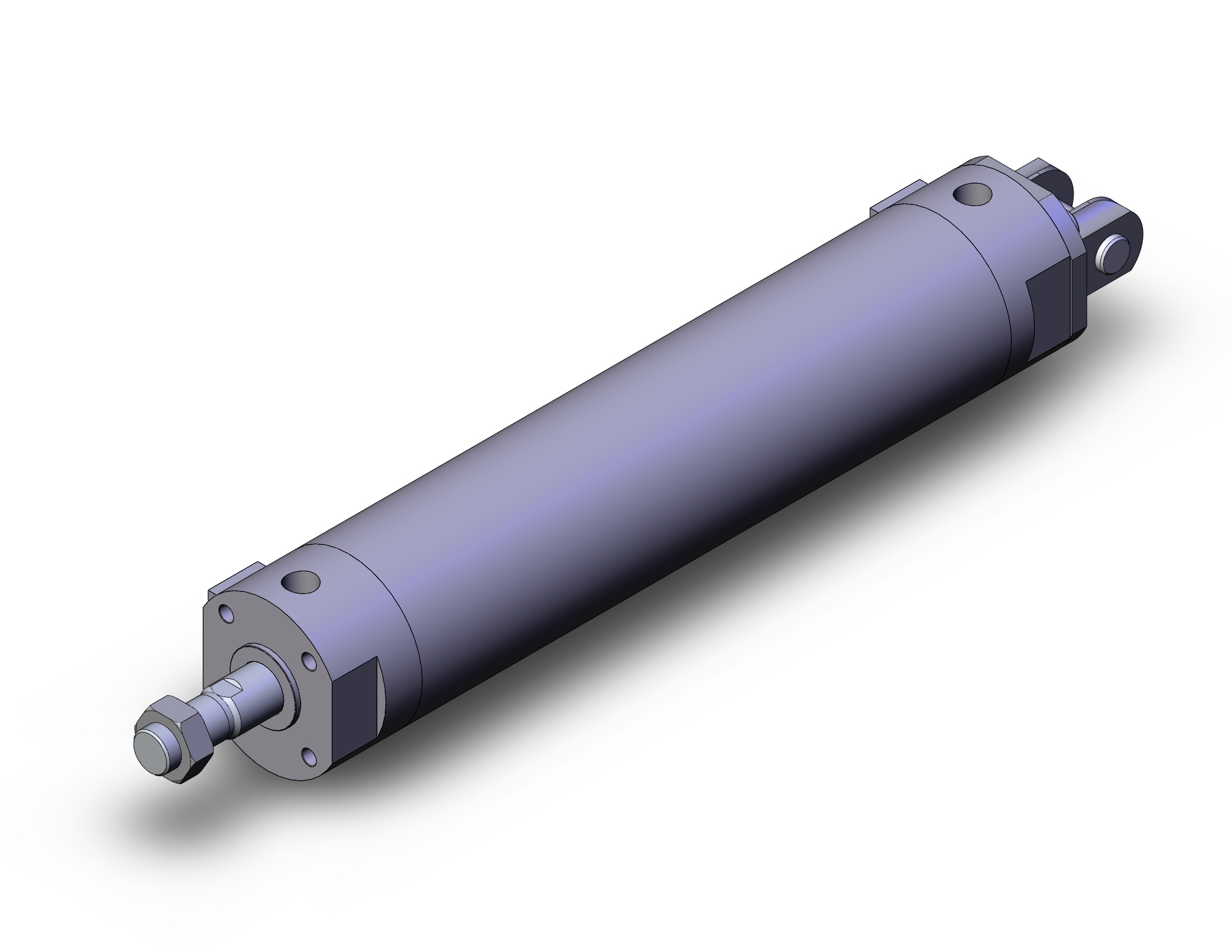 SMC CDBG1DN80-300-WN cbg1, end lock cylinder, ROUND BODY CYLINDER