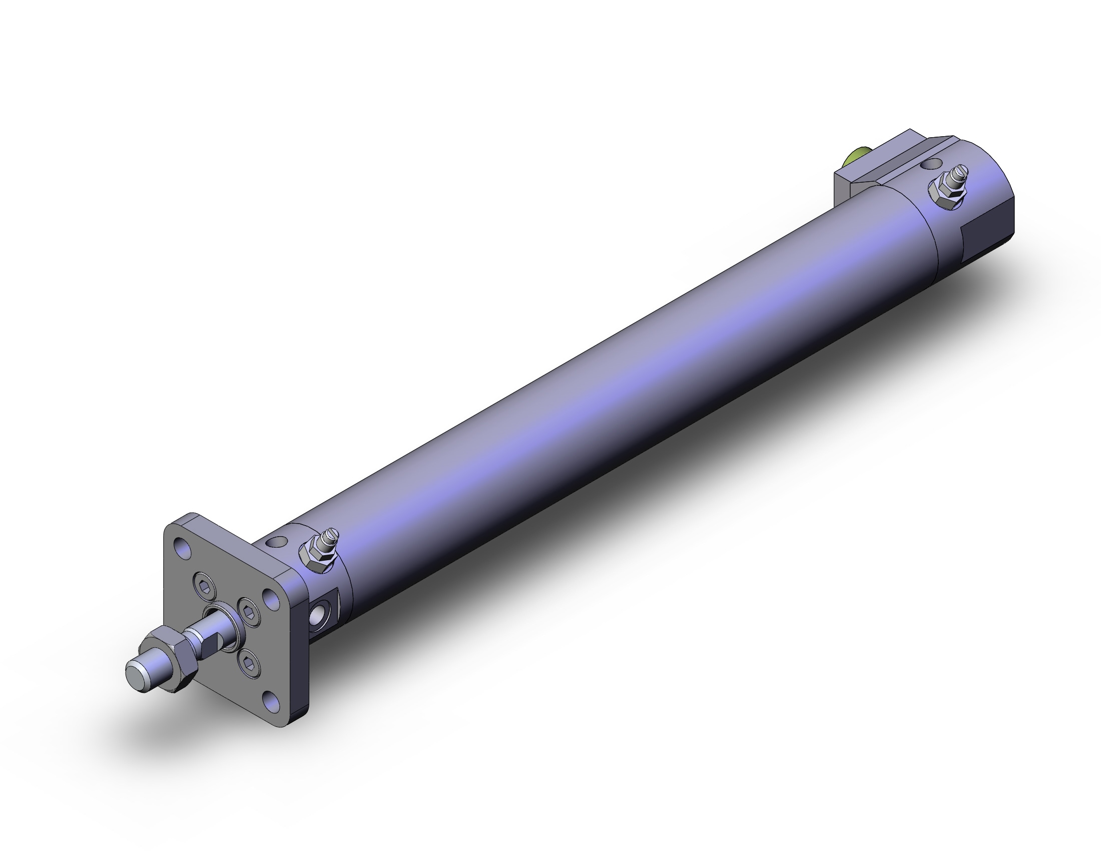 SMC CDBG1FA20-150-HN cyl, end lock, auto-sw, CBG1 END LOCK CYLINDER