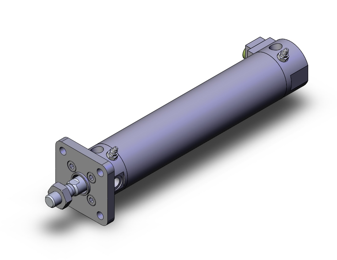 SMC CDBG1FA32-125-HN cyl, end lock, auto-sw, CBG1 END LOCK CYLINDER