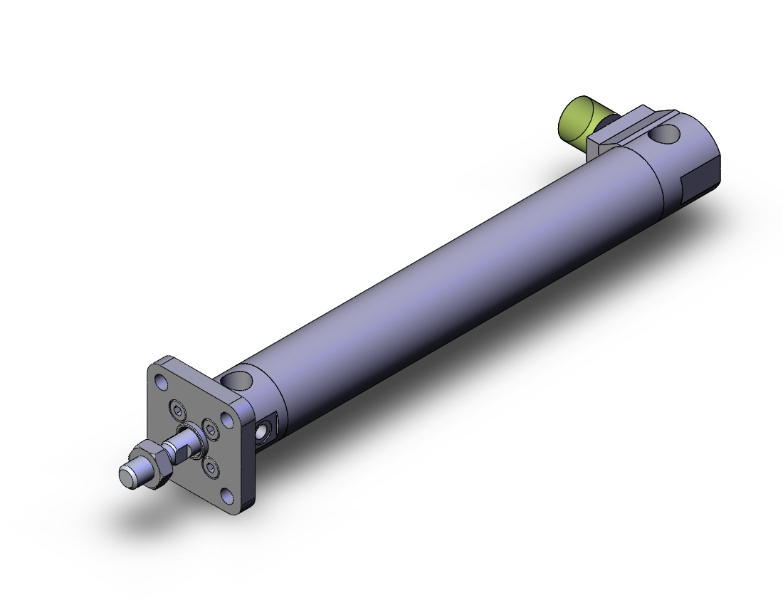 SMC CDBG1FN20-125-HL-C73L cyl, end lock, auto-sw, CBG1 END LOCK CYLINDER