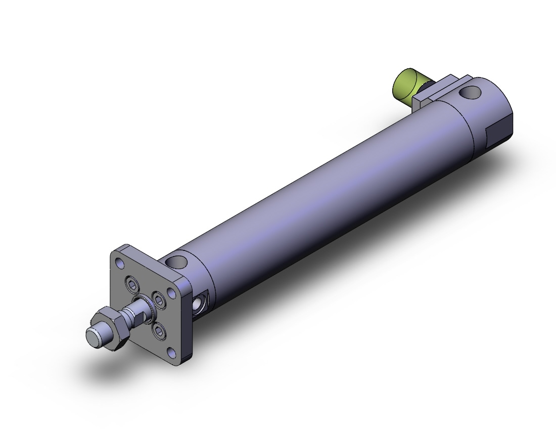 SMC CDBG1FN25-125-HL cylinder, CBG1 END LOCK CYLINDER