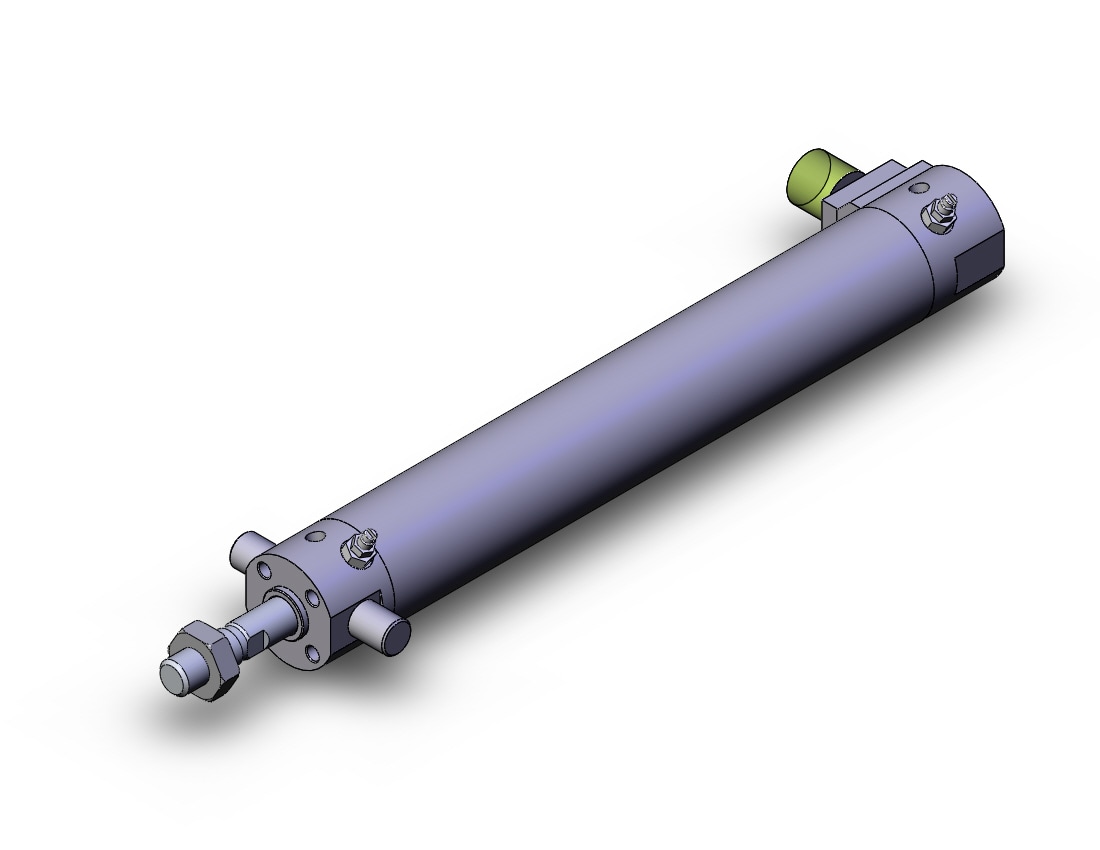 SMC CDBG1UA25-150-HL-C73L cyl, end lock, auto-sw, CBG1 END LOCK CYLINDER