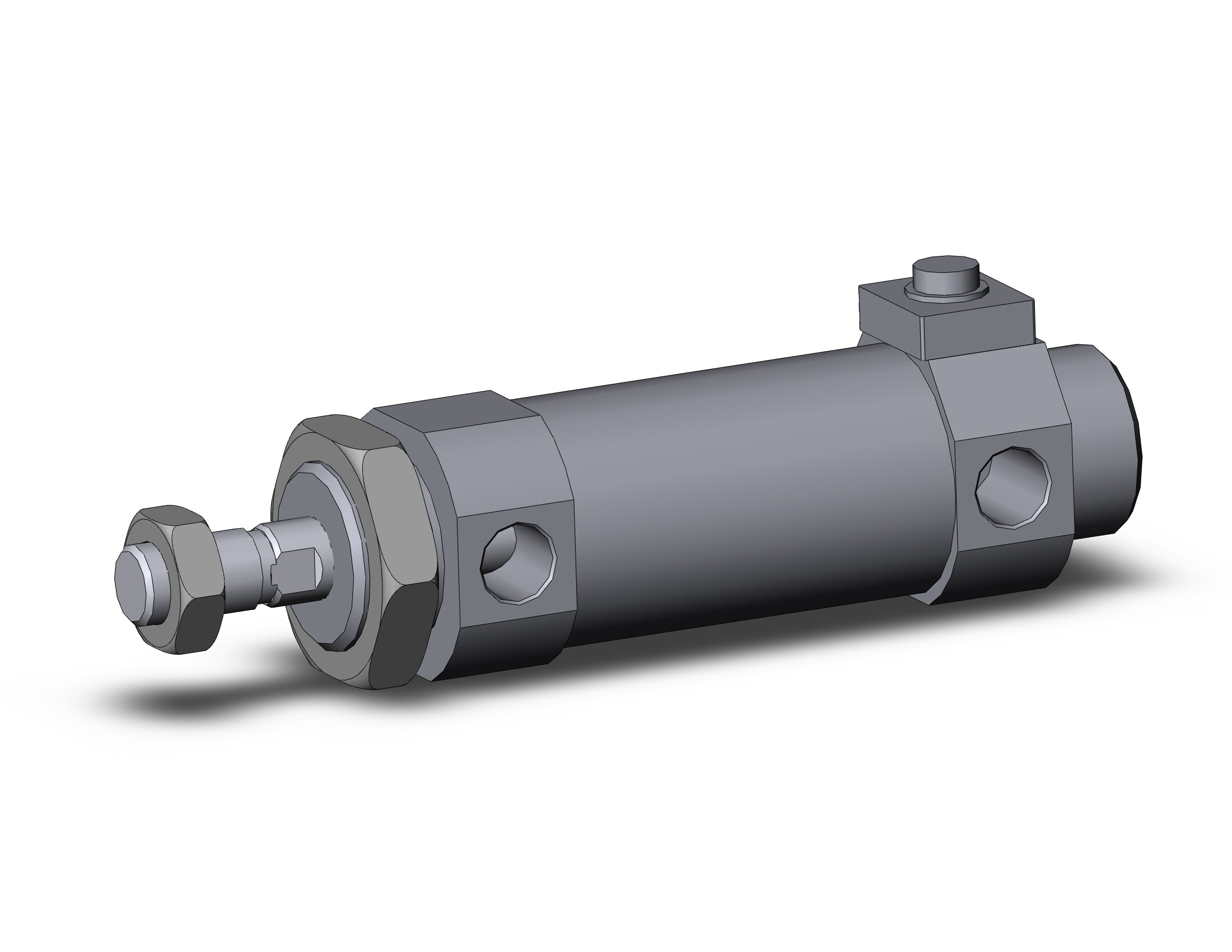 SMC CDBM2B40-25-HN cyl, round body, end lock,a-sw, CM2/CM3 ROUND BODY CYLINDER