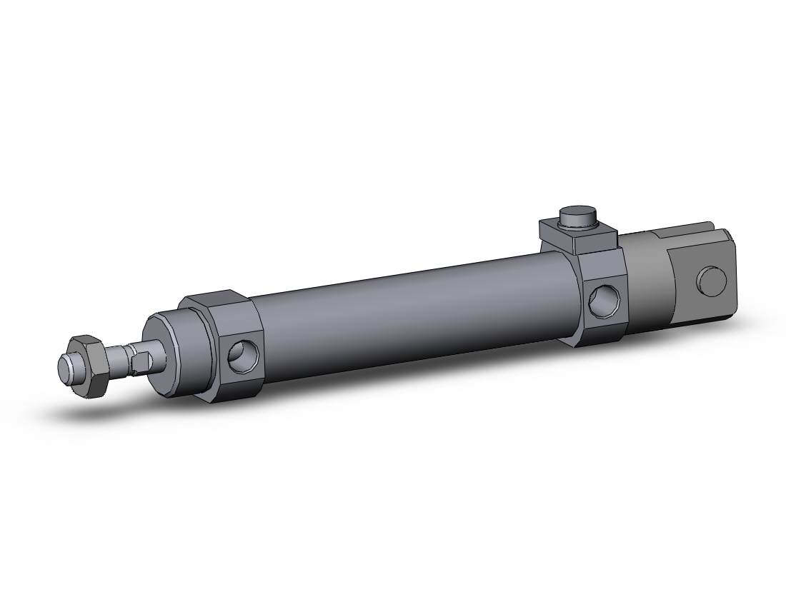 SMC CDBM2D25-75-HN cylinder, air, ROUND BODY CYLINDER