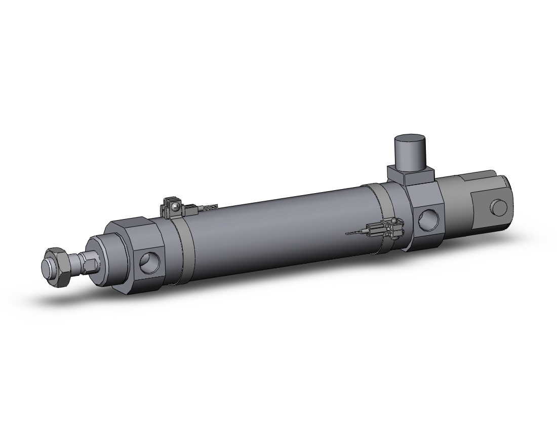 SMC CDBM2D40-125-HL-M9PSDPC-C cylinder, air, ROUND BODY CYLINDER