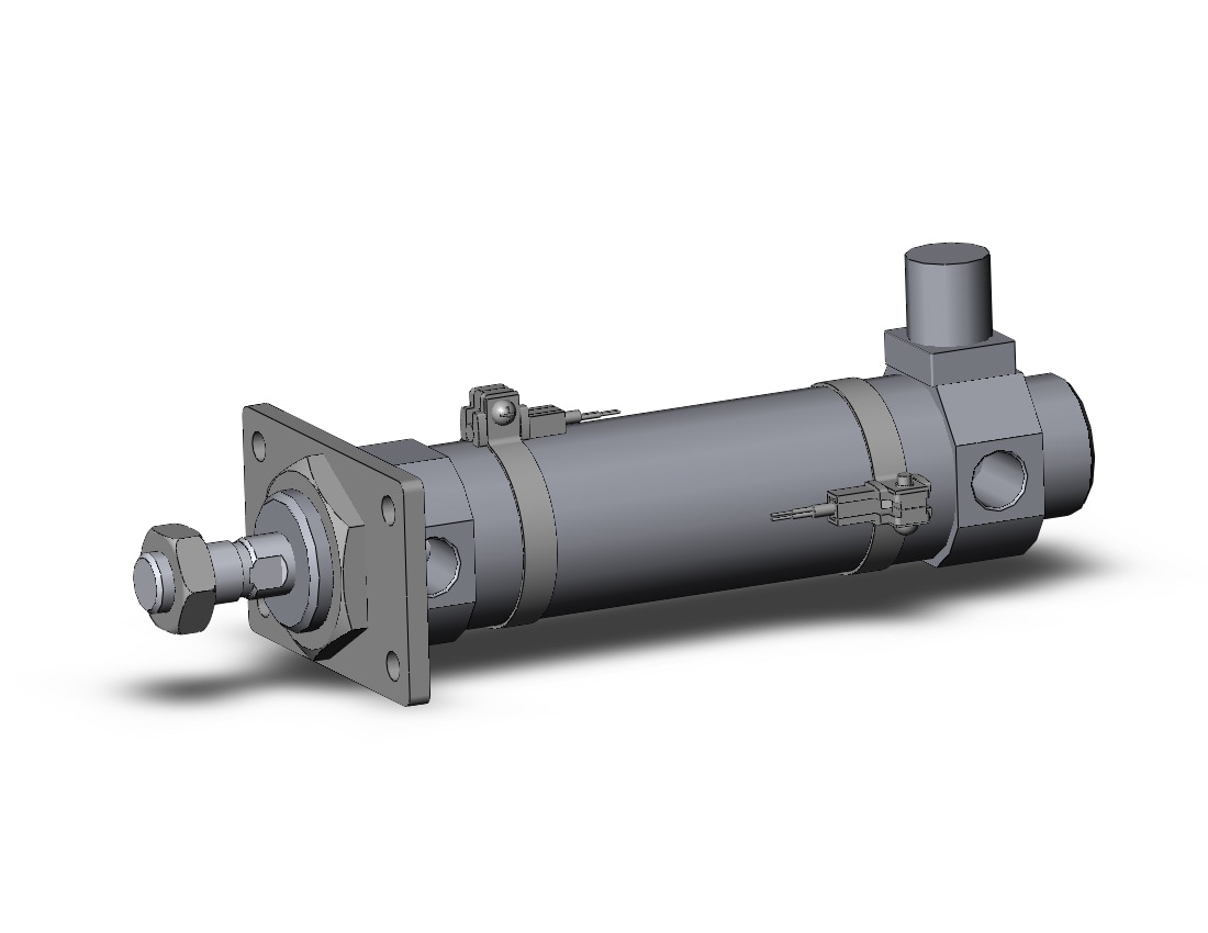 SMC CDBM2F40-75-HL-A93-C cylinder, air, ROUND BODY CYLINDER